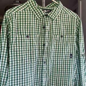 Men’s The North Face green button down size L